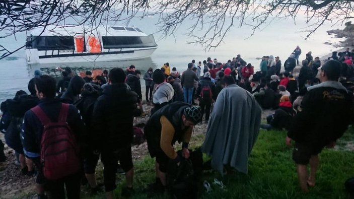 İtalya'ya gitmek isteyen 123 kaçak ve 2 Afgan organizatör filikada yakalandı -1