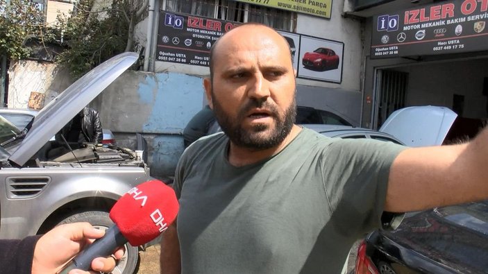 Ataşehir'de tamirdeki araçların parçalarını çalmak için sökerken yakalandılar -9