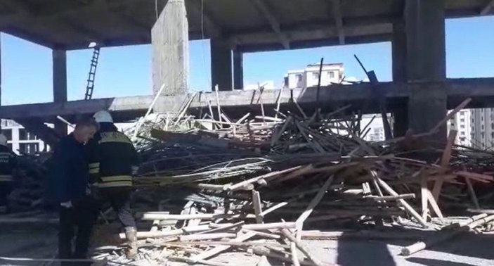 Diyarbakır'da inşaat iskelesi çöktü: 1'i ağır 6 yaralı -2