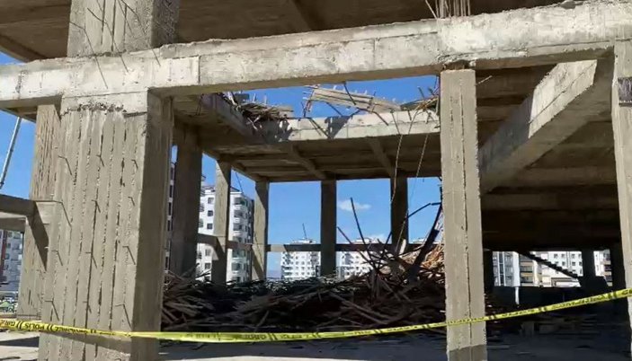 Diyarbakır'da inşaat iskelesi çöktü: 1'i ağır 6 yaralı -4