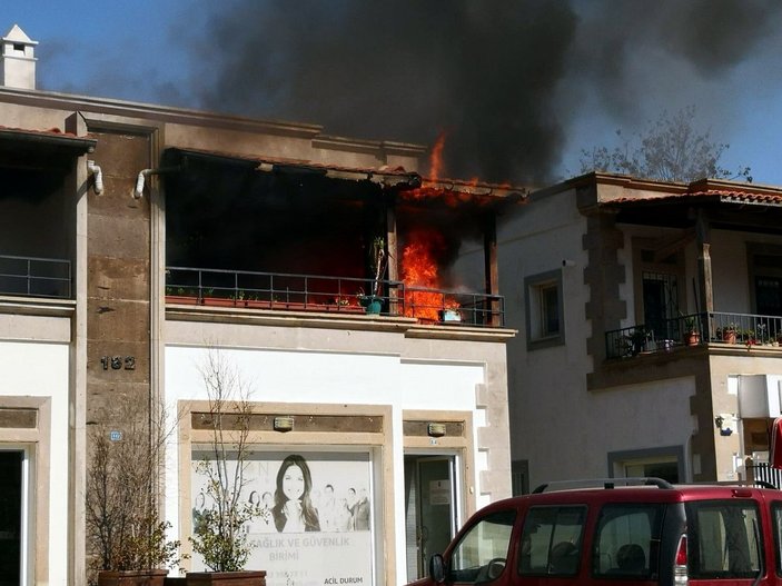 Bodrum'da evde yangın; eşyalar kullanılamaz hale geldi -4