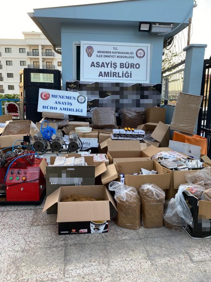 İzmir'de kaçak tütün operasyonu