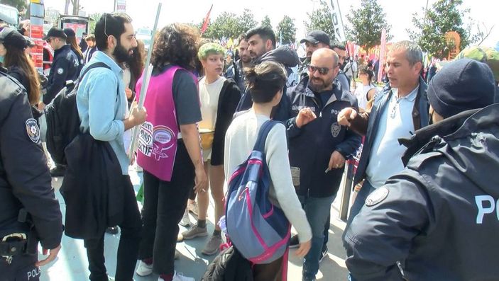 Maltepe'de 1 Mayıs miting alanı girişinde gerginlik -1