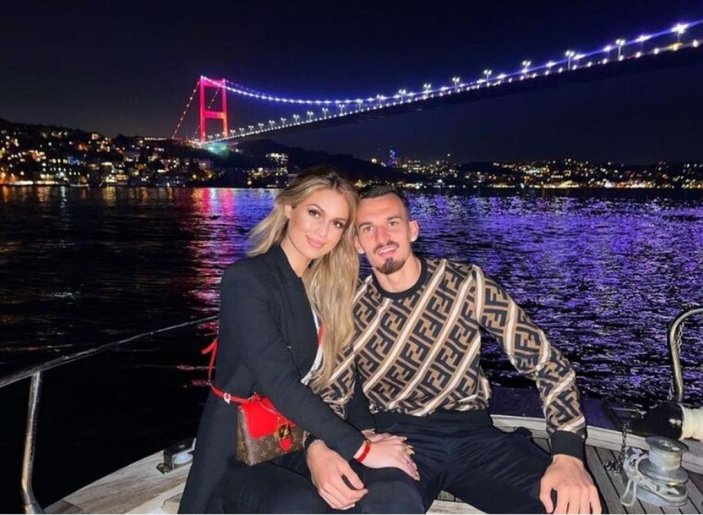 Sevgilisini darbettiği iddia edilen Fenerbahçeli Berisha'ya uzaklaştırma kararı -1