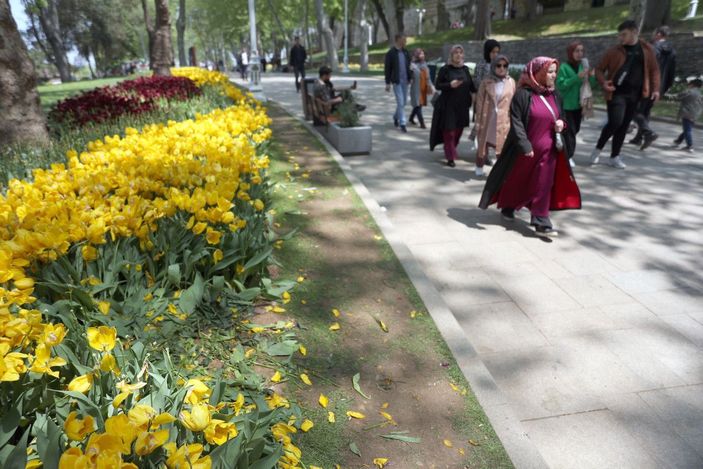 Gülhane Parkı'nda 'Lale bayramı' erken bitti -7