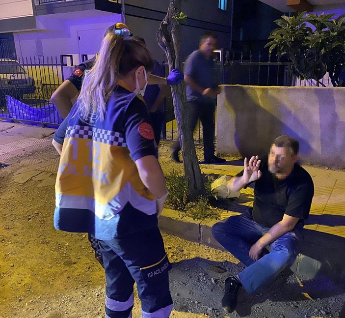 Manisa'da alkollü kişi, polise zor anlar yaşattı