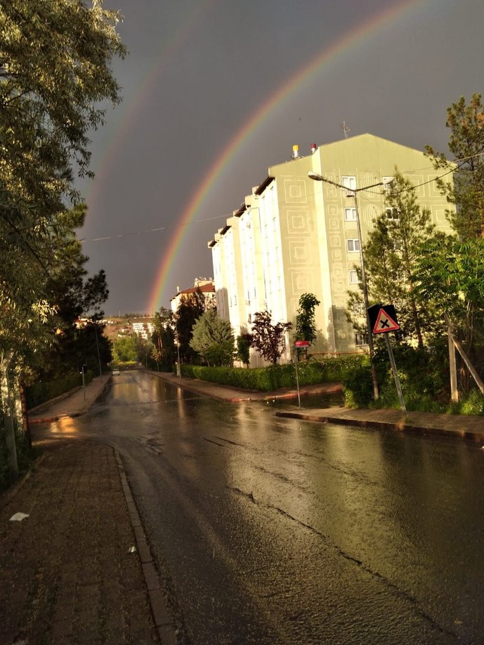 Diyarbakır'da 'gökkuşağı' seyirlik görüntü oluşturdu -4