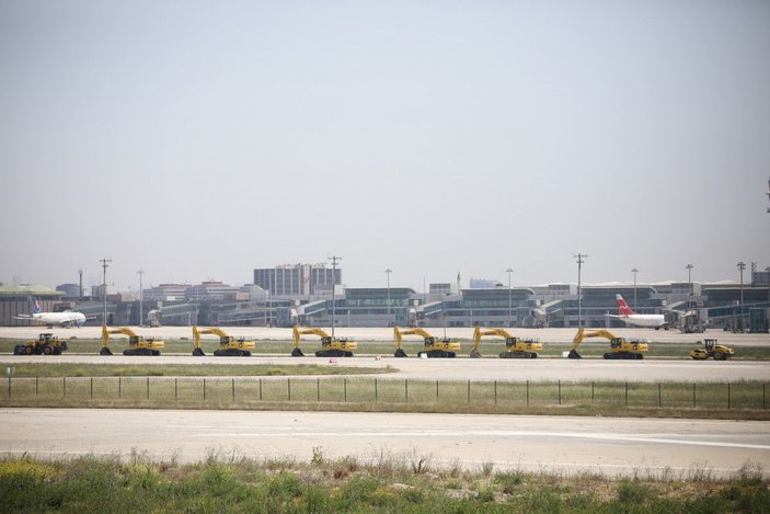 Bakan Kurum'dan Atatürk Havalimanı millet bahçesi paylaşımı -1