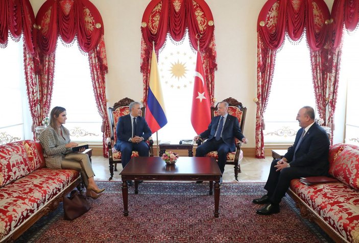 Fotoğraf//Cumhurbaşkanı Erdoğan Kolombiya Cumhurbaşkanı Ivan Duque'yi kabul etti -4