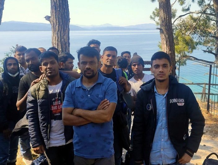 Muğla'da ormanda 62 kaçak göçmen yakalandı -2