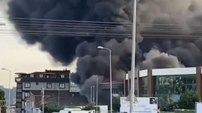 Sultanbeyli'de mobilya fabrikasında yangın (1) -4