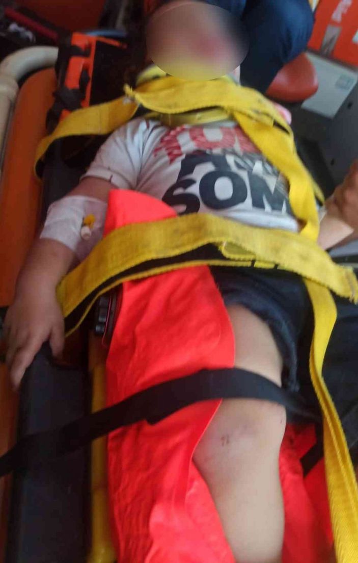 i Yüksekten düşen çocuk yaralandı -1