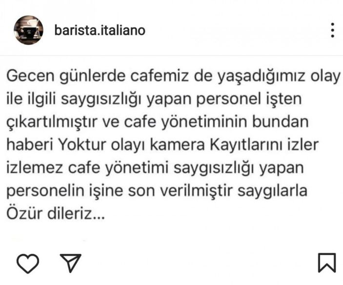 Kocaeli'de 'Açık giyinmek yasaktır’ yazılı kafeye şortla giren genç kız kovuldu