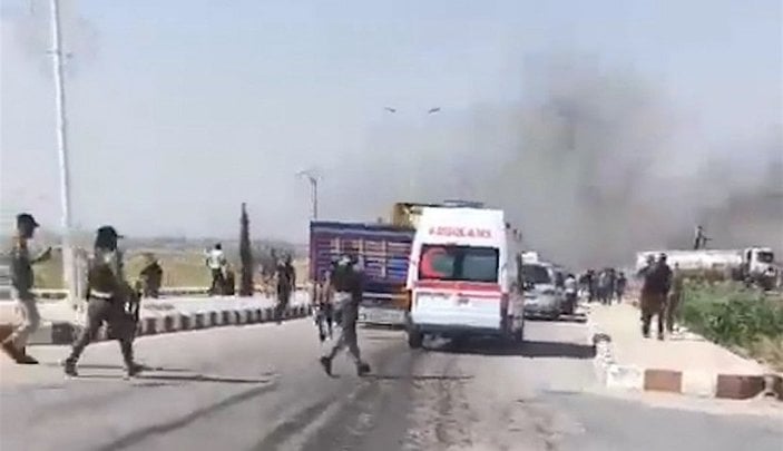 3 kişinin öldüğü Suriye'deki patlama anı; kamerada -2