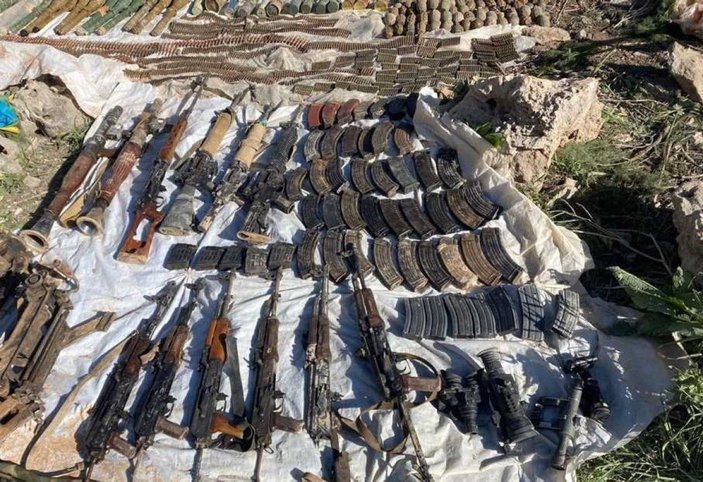 MSB: Pençe-Kilit bölgesinde çok sayıda silah ve mühimmat ele geçirildi -5