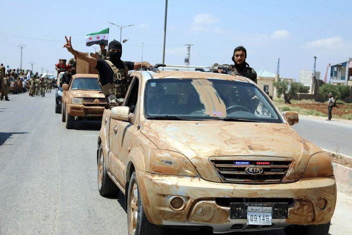 Suriye Milli Ordusu’ndan harekat öncesi konvoylu tur -8
