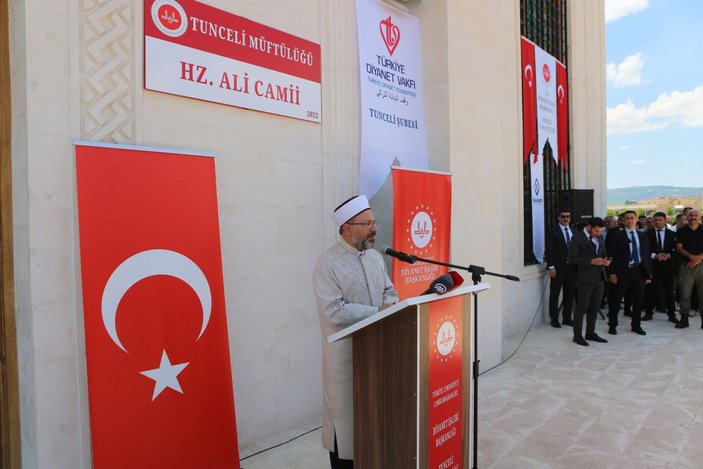 Diyanet İşleri Başkanı Erbaş Tunceli’de cemevi ziyaret etti, Hz. Ali Camisi'nin açılışını yaptı -7
