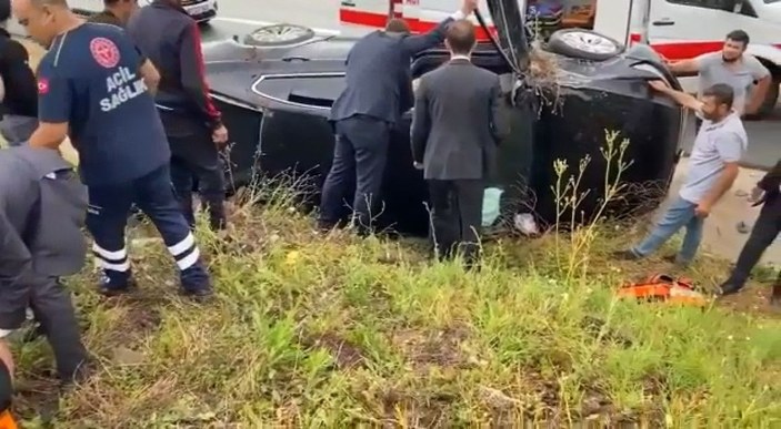 Şentop'un koruma ekibi kaza yaptı; 2 özel kalem müdür yardımcısı ve 2 polis yaralı -3