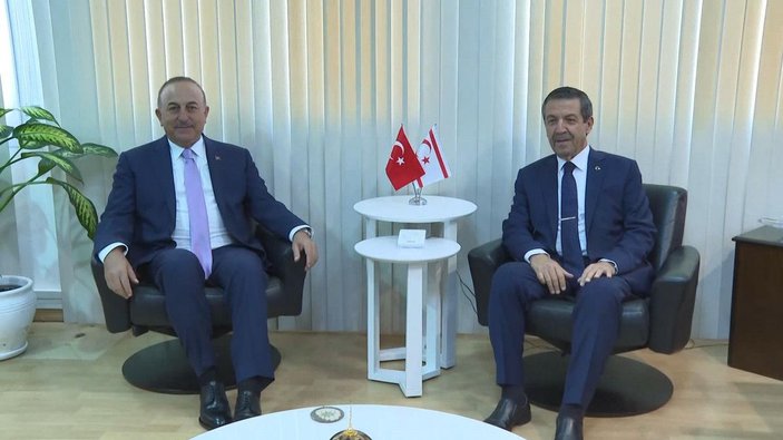 Bakan Çavuşoğlu, KKTC Dışişleri Bakanı Ertuğruloğlu ile görüştü -2
