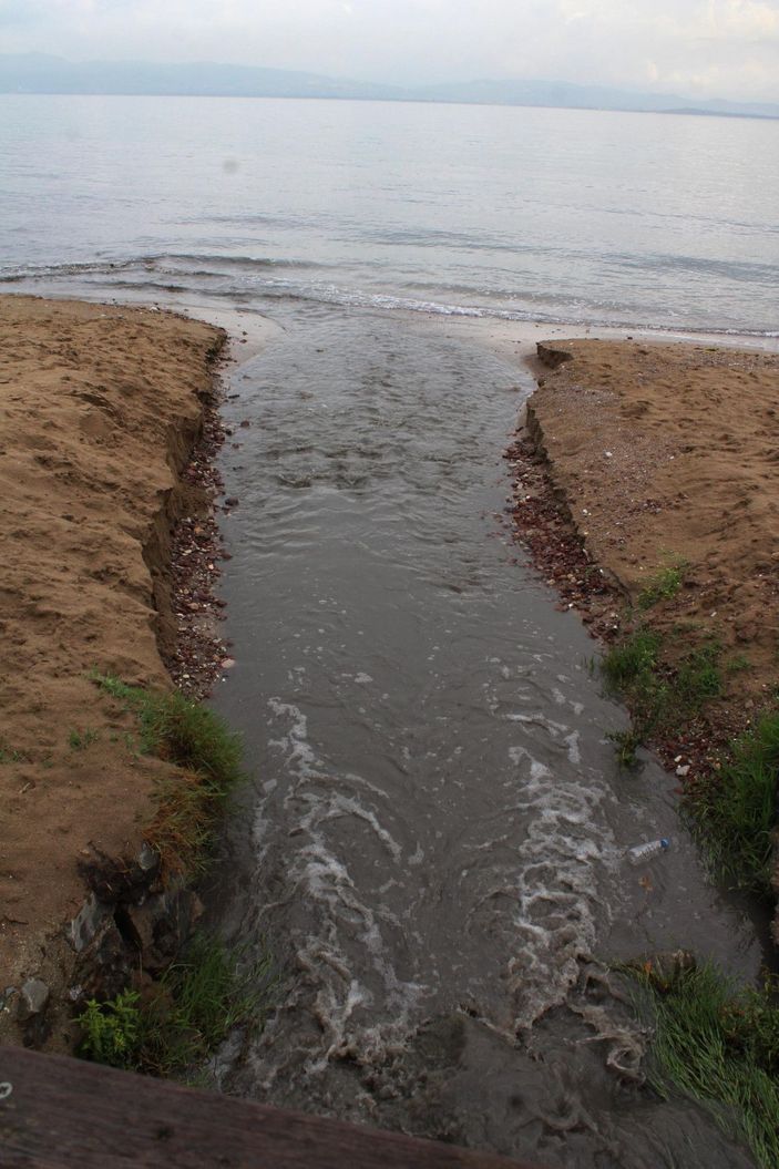 Kömür tozları yağmurla dereye aktı, İzmit Körfezi karardı -6