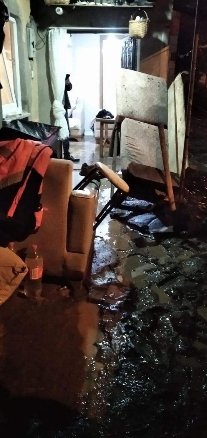 Ordu'da dere taştı, 9 evi su bastı -4