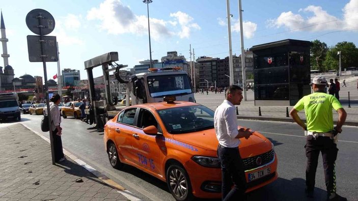 Taksim’de yapılan denetimde taksicilere ceza yağdı -7
