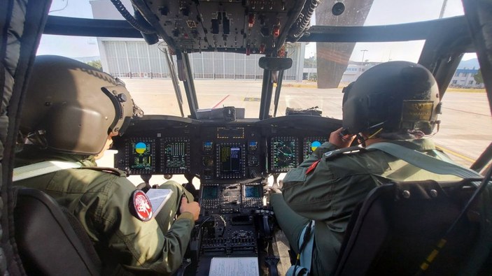 'Uçak kule' Chinook helikopteri de Marmaris'te görevde