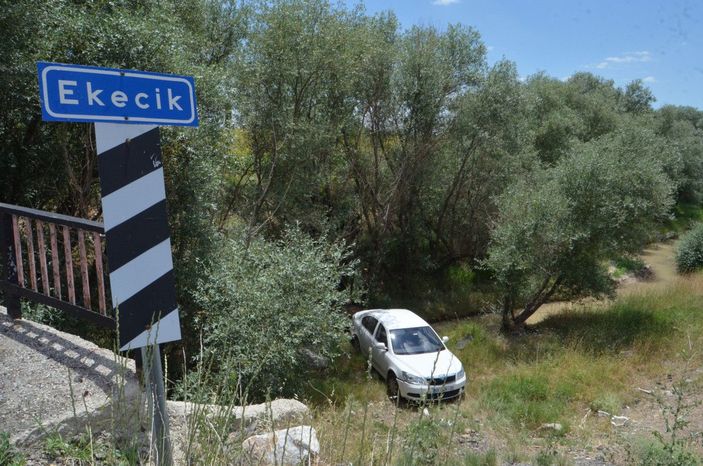 Sürücüsünü arı sokan otomobil şarampole düştü: 4 yaralı -1