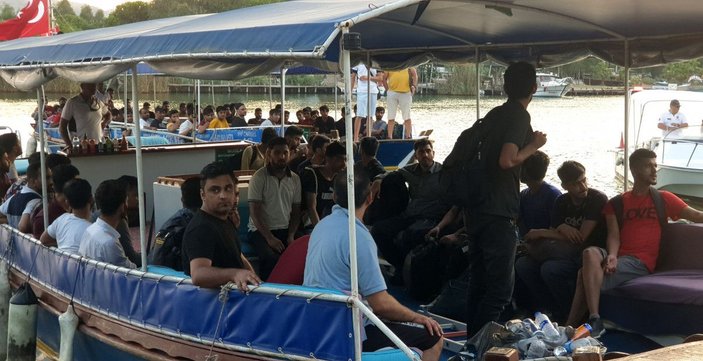 Muğla'da 122 kaçak göçmen yakalandı -1