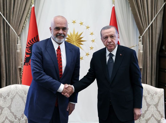 Cumhurbaşkanı Erdoğan, Arnavutluk Başbakanı Rama’yı kabul etti -1