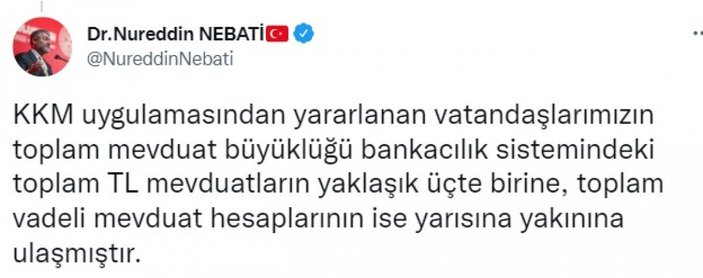 Bakan Nebati: KKM uygulaması finansal istikrarın tesis edilmesinde etkin rol oynamıştır -5