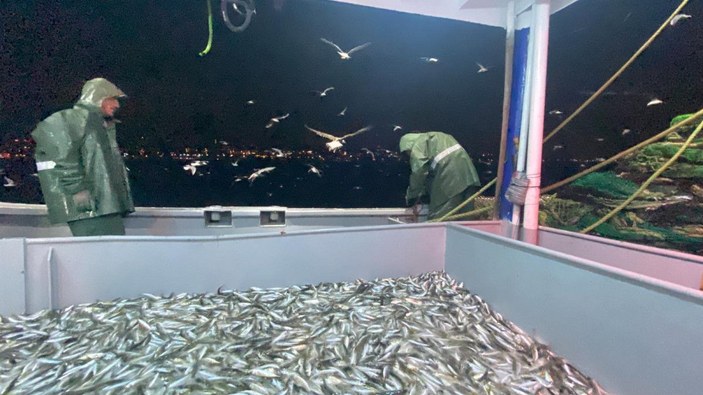 Marmara Denizi'nde avlanan balıkçılar denetlendi -9