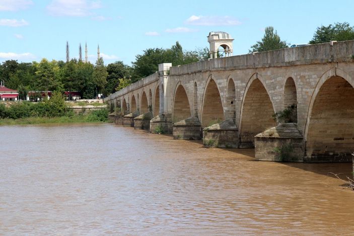 Son yağışlarla Meriç Nehri'nin debisi 2 kattan fazla arttı -7