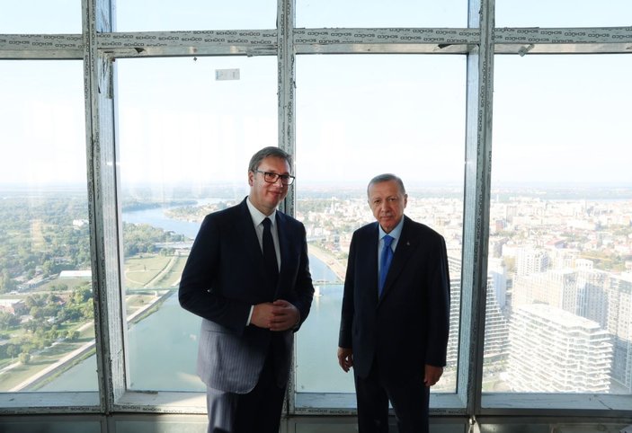 Cumhurbaşkanı Erdoğan, Belgrad Kulesi’ni ziyaret etti -3