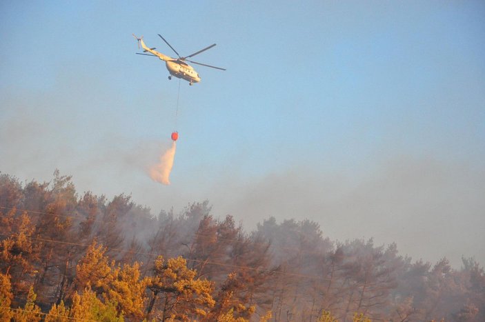 Soma'daki 16 saatlik orman yangınında 60 hektar alan zarar gördü -6