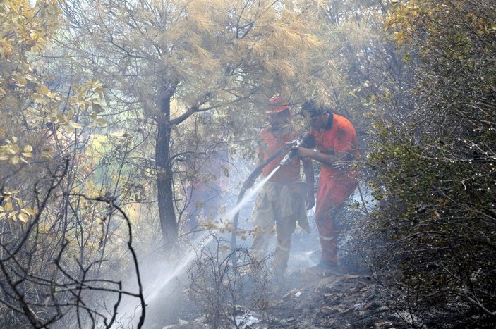 Antalya’da 5 hektar orman yandı -3