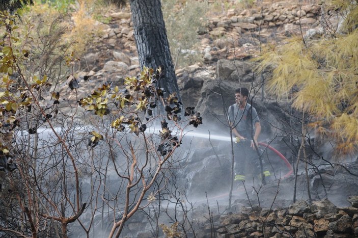 Antalya’da 5 hektar orman yandı -5