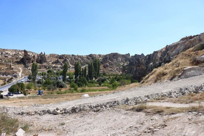 d Kapadokya'da tartışmalı yol üzerindeki tuvalet yıkıldı -5
