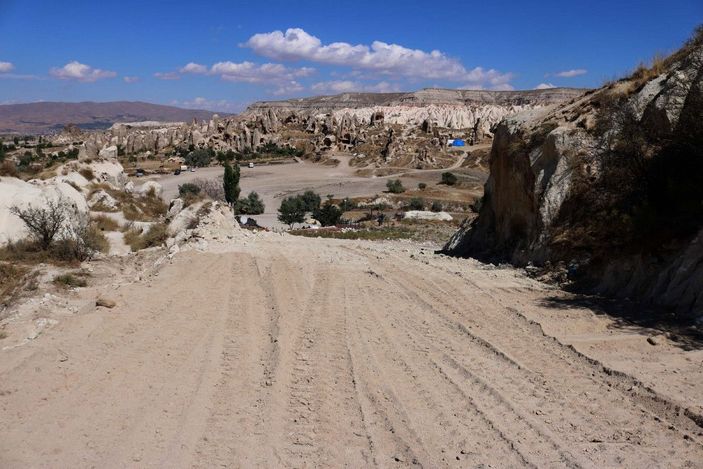 d Kapadokya'da tartışmalı yol üzerindeki tuvalet yıkıldı -8
