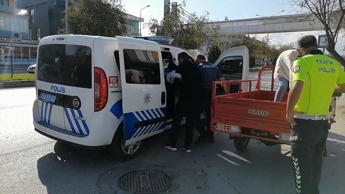 Aracı trafikten menedilen sürücünün çocuğu, polis otosuyla hastaneye götürüldü -3