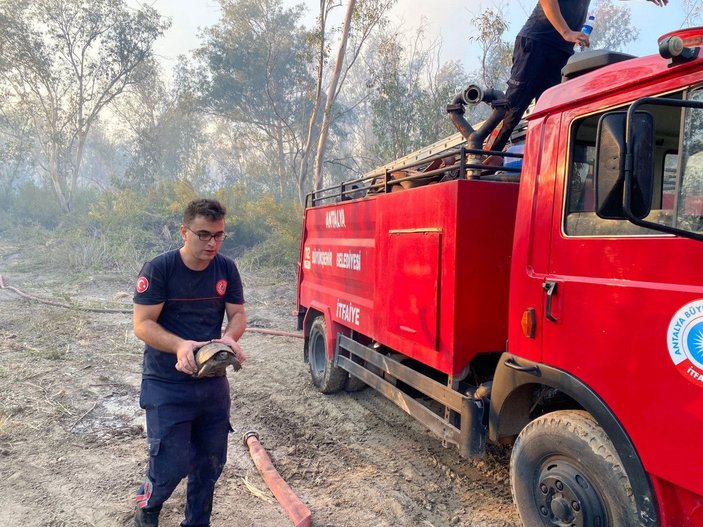 Antalya'daki orman yangınında 15 hektar zarar gördü -8