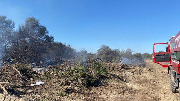 Antalya'daki orman yangınında 15 hektar zarar gördü -9
