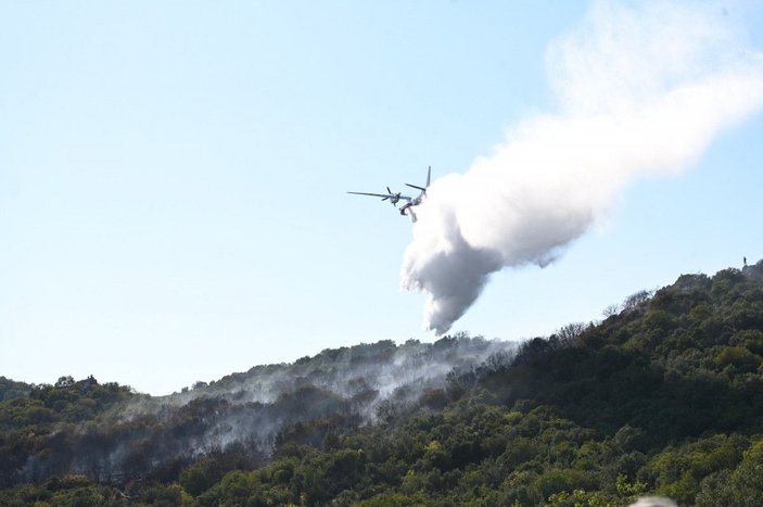 Antalya'daki orman yangınında 15 hektar zarar gördü -6