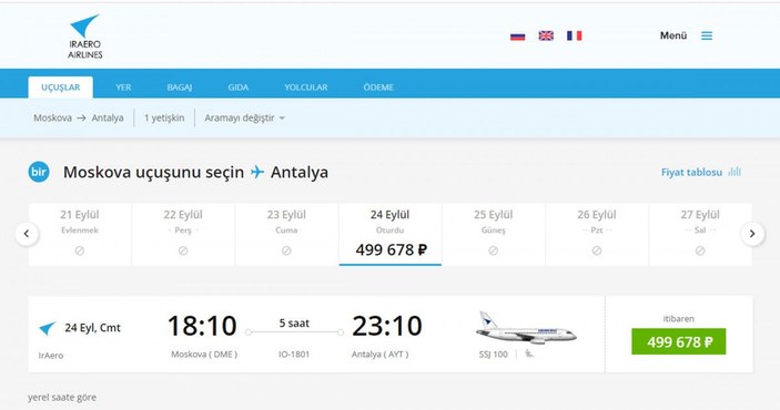 Rusya'dan Antalya'ya son bilet, 11 bin dolara satıldı -2