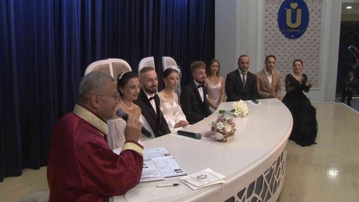 Üsküdar’da 2 erkek kardeş, 2 kız kardeş ile evlendi -1
