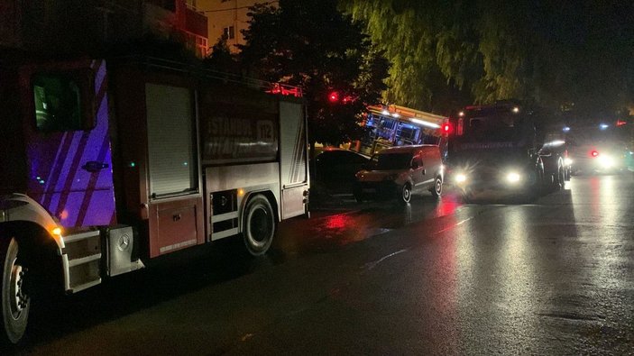 Ümraniye’de kapalı otoparkta bulunan 6 araç yandı -2