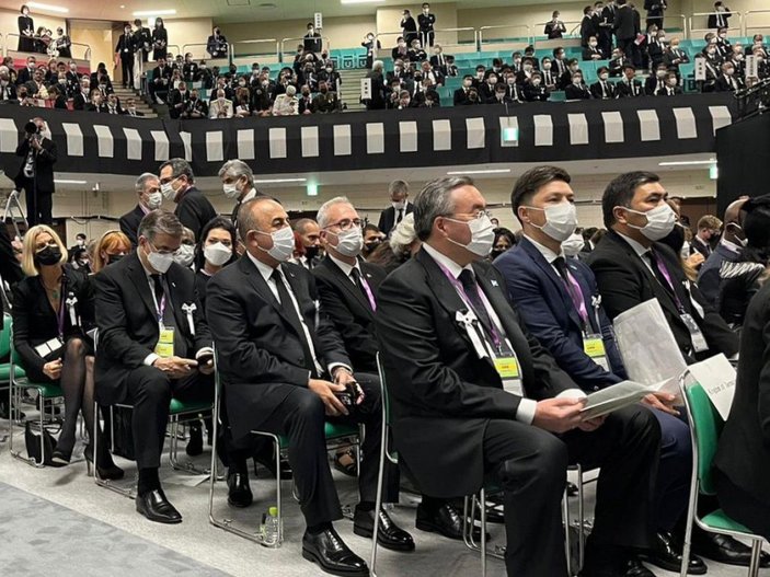 Çavuşoğlu, Japonya’nın eski Başbakanı Şinzo Abe’nin cenaze törenine katıldı -1