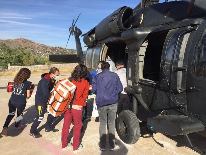 Askeri helikopter 9 yaşındaki astım hastası Ali için havalandı -1