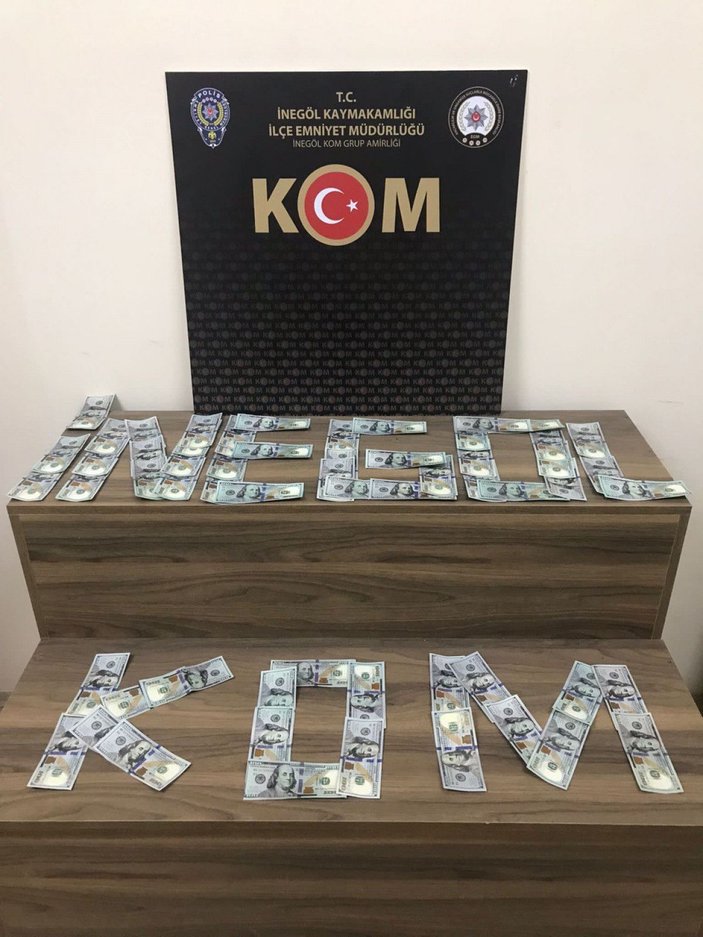 Bursa’da piyasaya sahte dolar sürmeye çalışan şüpheli yakalandı -1