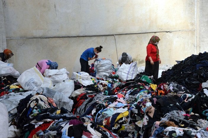 Kadın girişimci, tekstil atıklarını geri dönüştürerek ihracat yapıyor -6